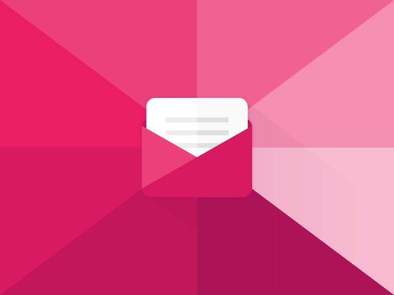Pink Phone email Logo - Mail icon Sketch freebie - Download free resource for Sketch ...