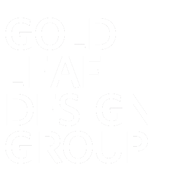 Black White and Gold Logo - Gold Leaf Design Group Homepage