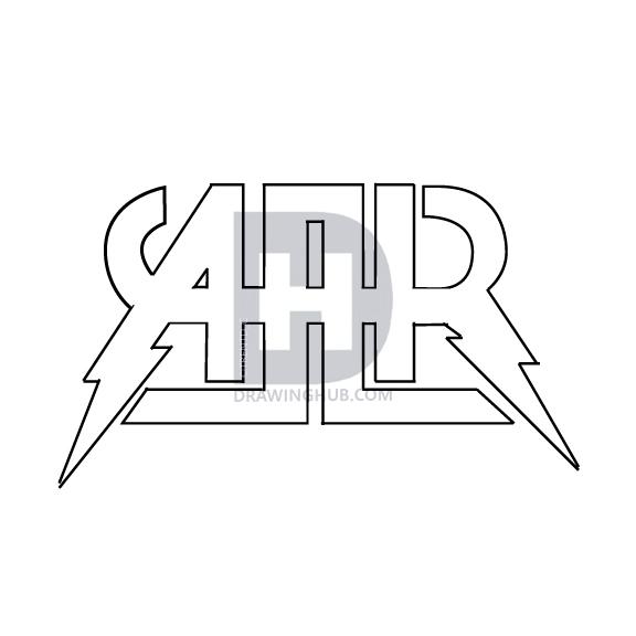 All American Rejects Logo - How To Draw All-american Rejects, Step by Step, Drawing Guide, by ...