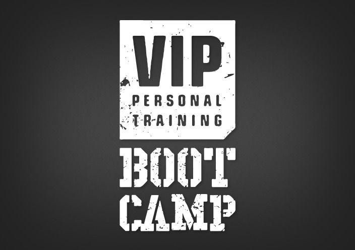 Boot Camp Logo - VIP Training Boot Camp Logo Design Portfolio. Colored Bean