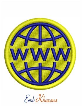 World Wide Web Logo - world wide web logo embroidery design