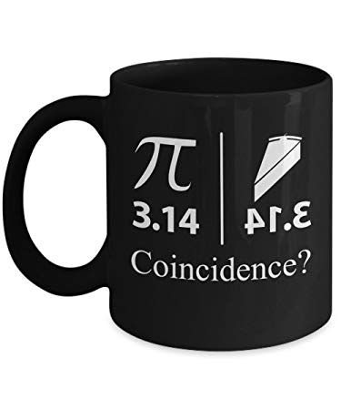 Reflection Math Logo - Pi Mug. Geometry Mug. Math Joke Mug Reflection