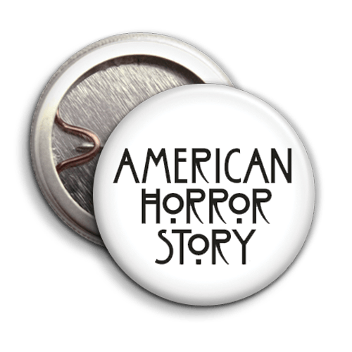 American Horror Story Logo - American Horror Story Logo (White) - Parody Badges