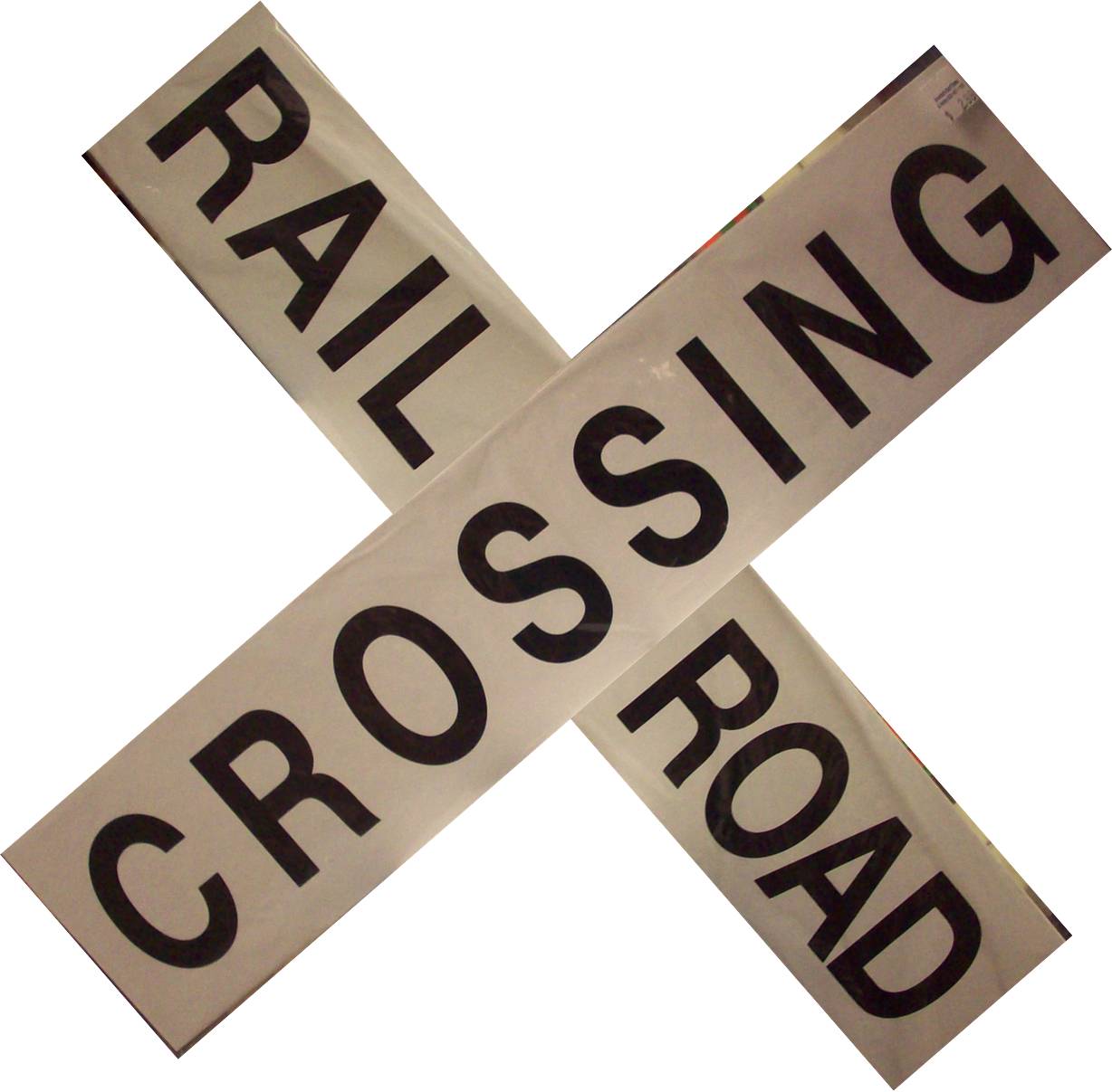 RR Crossing Logo - Railroad Crossing Crossbucks 24 cardstock [OOBRRCBCS] - $2.99 ...