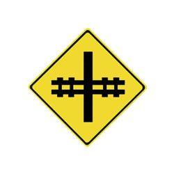 RR Crossing Logo - RAILWAY CROSSING AHEAD Sign | WC-4 Traffic Signs Sign | INPS Graphics