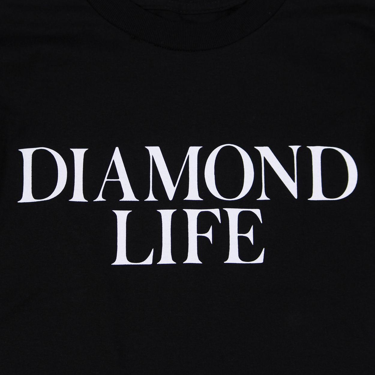 Diamond Sign for Life Logo - Diamond Supply Co. Mens Skateboarding Life Cotton Tee Black £25.50