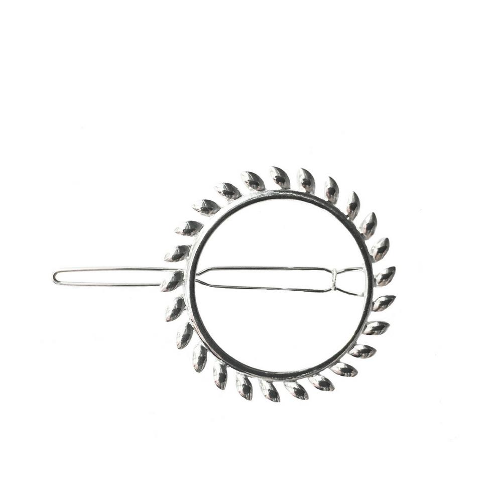 Sun Diamond Logo - Silver Sun Hair Clip - Headbands of Hope
