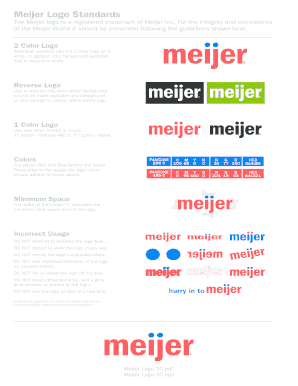 Meijer Logo - Meijer Logo Standards Fill Online, Printable, Fillable, Blank ...