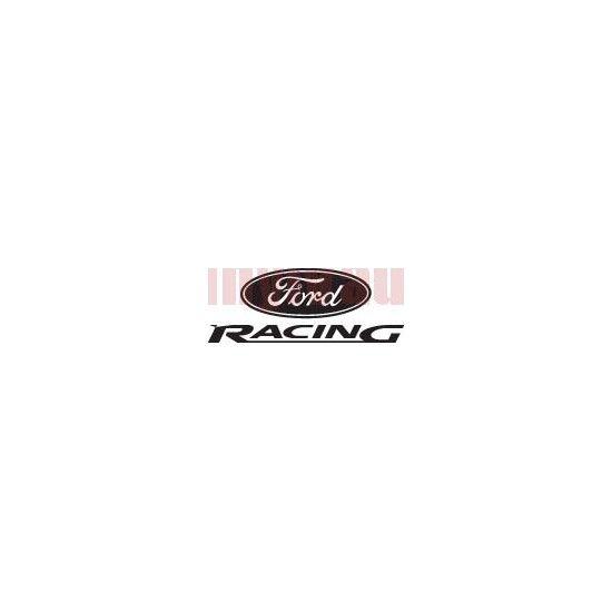 Black and White Ford Racing Logo - Ford Racing Logo Vinyl Car Decal