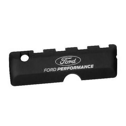 Black and White Ford Racing Logo - 5.0L Coyote Black Coil Cover - Ford Performance Logo M-6067-50FPB ...
