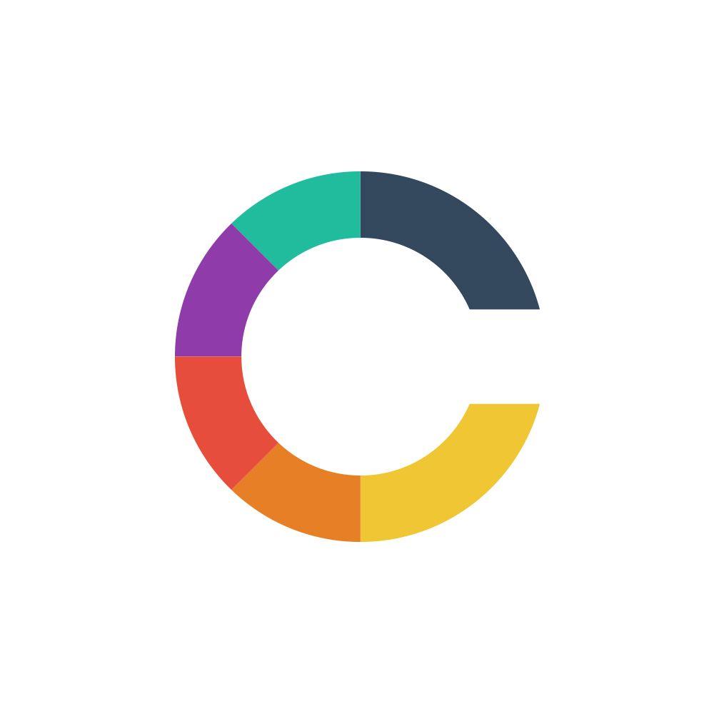 Multicolor Circle Logo - Multicolor C – Logotypes Cheap