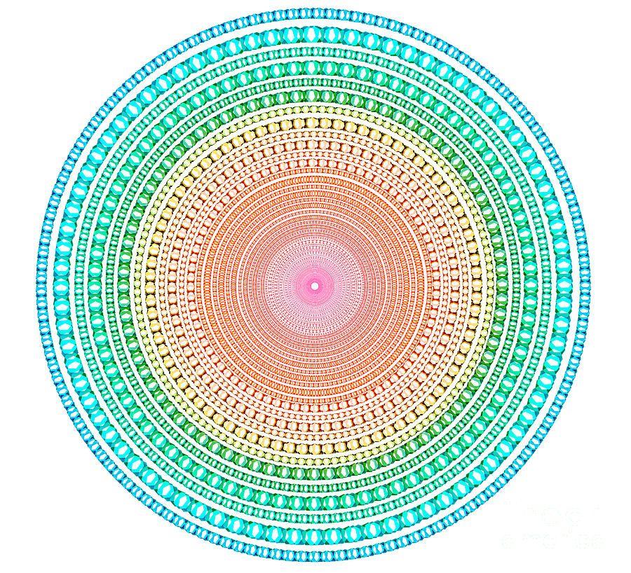 Multicolor Circle Logo - Multicolor Circle Digital Art by Atiketta Sangasaeng