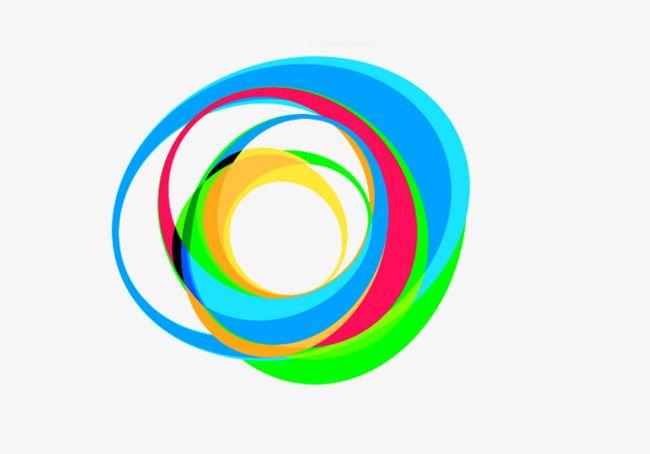 Multicolor Circle Logo - Multicolored Rotate Videos, Simple Material Picture, Background