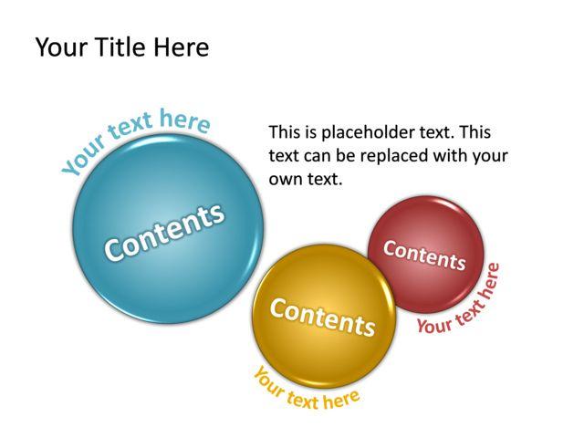 Multicolor Circle Logo - PowerPoint Slide - Circle Diagram - Multicolor - 3 Circles - TG17 ...