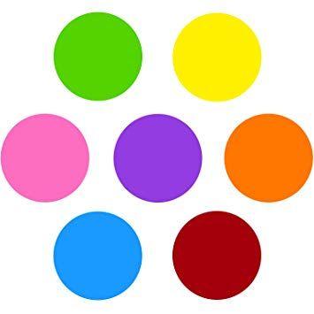Multicolor Circle Logo - Amazon.com : Dry Erase Table Spots for Teachers - 7 Pack Multicolor ...