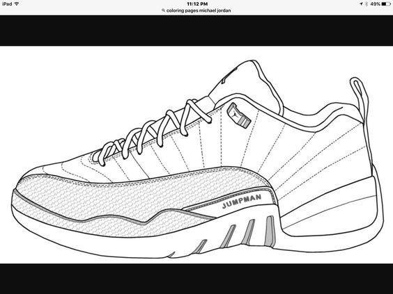 Unique Jordan Logo - Jordan 12 Coloring Pages Inspirational Jordan Coloring Pages Shoes ...