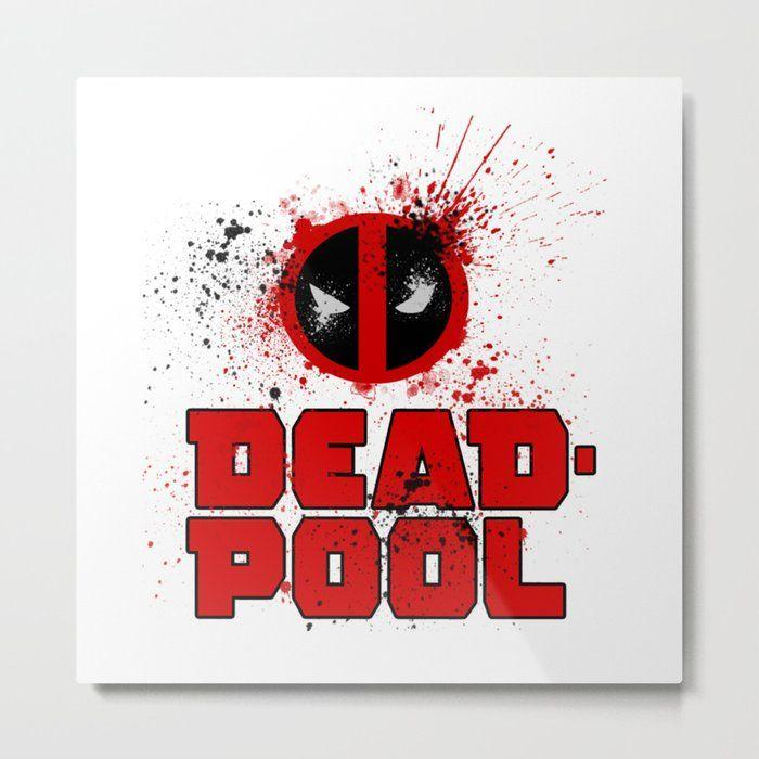 Deadpool Logo - DeadPool Logo Metal Print by metalot | Society6