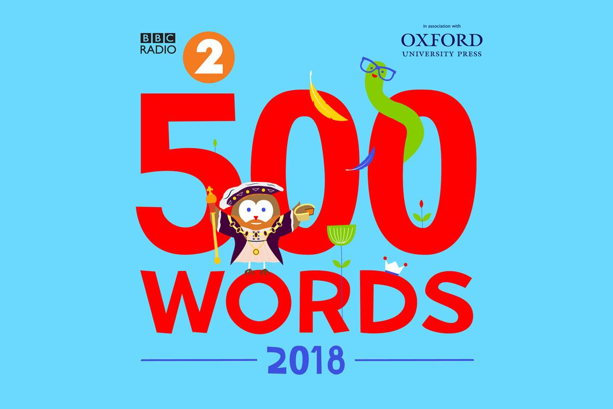 Blue and Red Word Logo - Inspire the author in your child with the 500 Words Competition