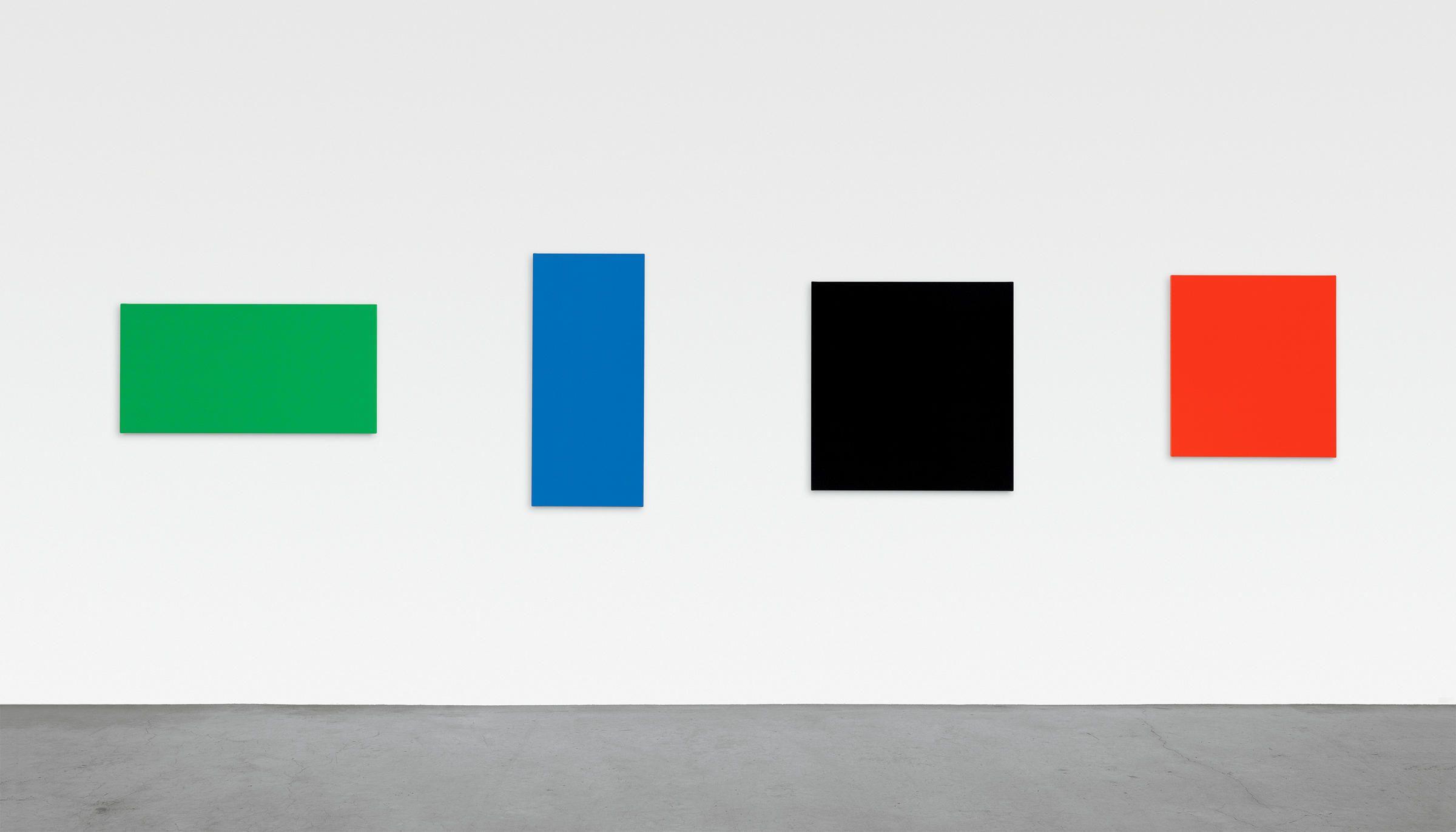 Square Black with Red Rectangle Logo - At 90, Ellsworth Kelly Brings Joy With Colorful Canvases | KERA News