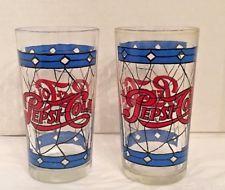 Vintage Pepsi Glass Logo - Vintage Pepsi Stained Glass | eBay