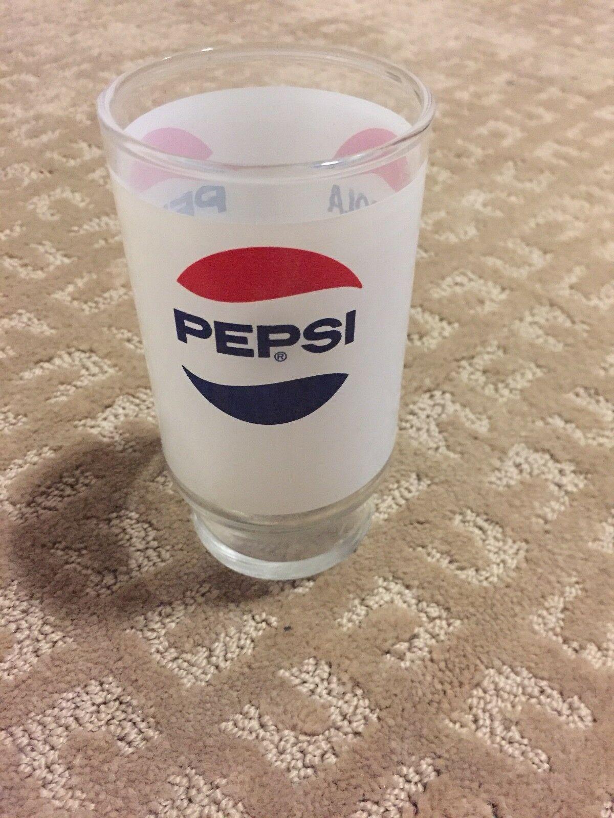 Vintage Pepsi Glass Logo - VINTAGE PEPSI GLASS with 3 different Logo's on Same Glass Great ...