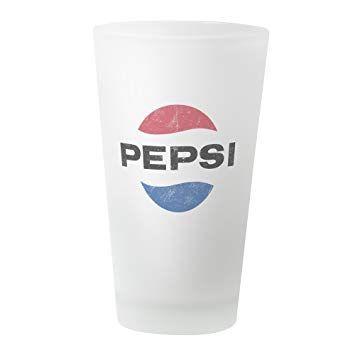 Vintage Pepsi Glass Logo - Amazon.com: CafePress Pepsi Vintage Logo Pint Glass, 16 oz. Drinking ...