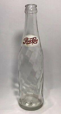 Vintage Pepsi Glass Logo - VINTAGE PEPSI COLA Glass Bottle 9.5 Tall 12oz Swirl Painted Old