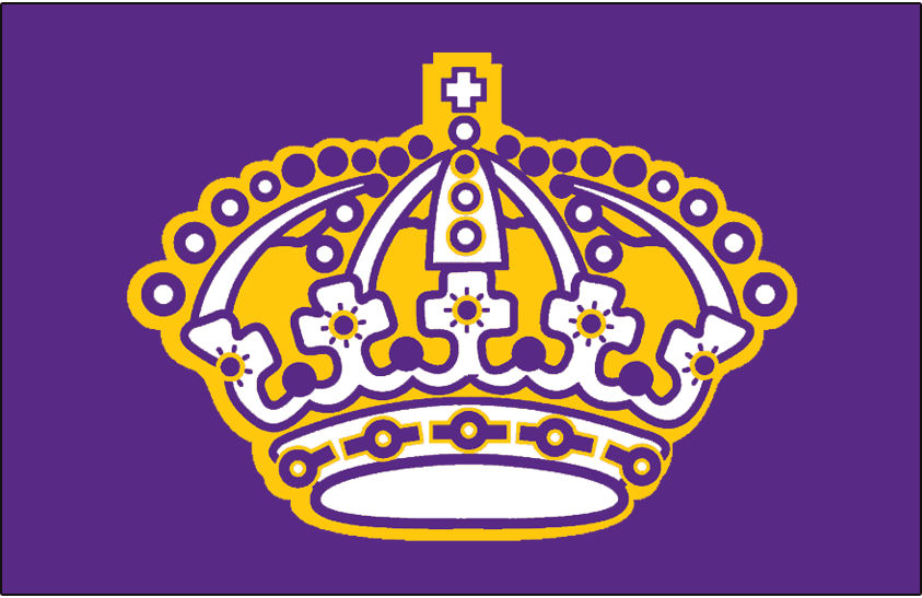 Purple and Gold Crown Logo - Los Angeles Kings Jersey Logo - National Hockey League (NHL) - Chris ...