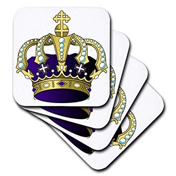 Purple and Gold Crown Logo - Amazon.com | 3dRose Royal Purple n Gold Crown - Ceramic Tile ...