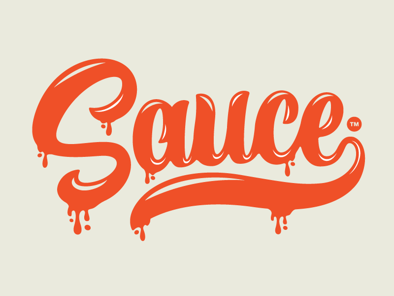 Sauce Drip Logo - Sauce. Art. Typography, Logo design and Lettering