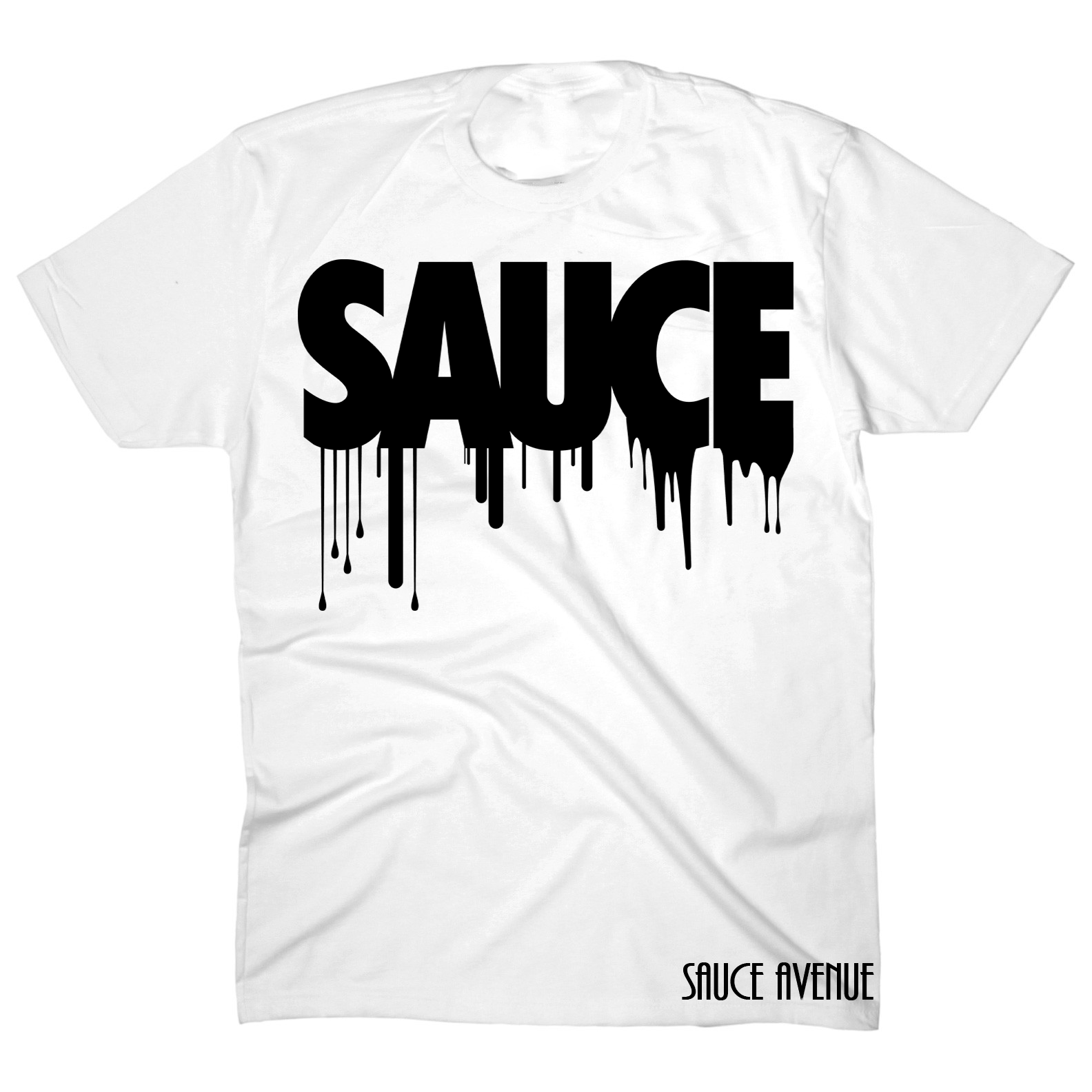 Sauce Drip Logo - Sauce Black Kids White Tee – Sauce Avenue