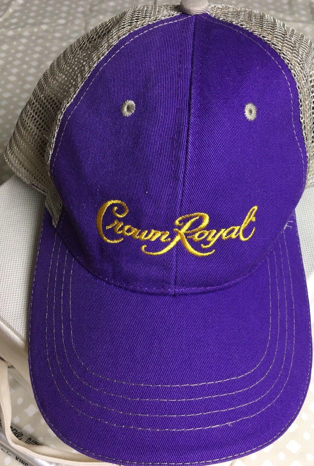 Purple and Gold Crown Logo - Crown Royal Canadian Whiskey Purple Cap Hat Gold Logo Adjustable ...