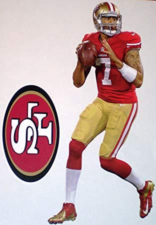 NFL 49ers Logo - Amazon.com: Colin Kaepernick FATHEAD + San Francisco 49ers Logo ...