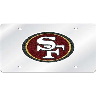 49ers Logo - San Francisco 49ers Logo Mirrored License Plate