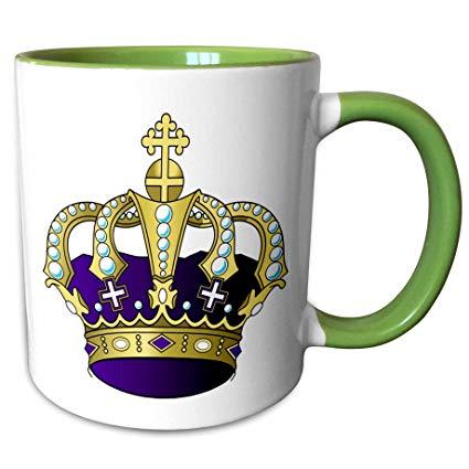 Purple and Gold Crown Logo - Amazon.com: 3dRose Florene Décor II - Royal Purple n Gold Crown ...
