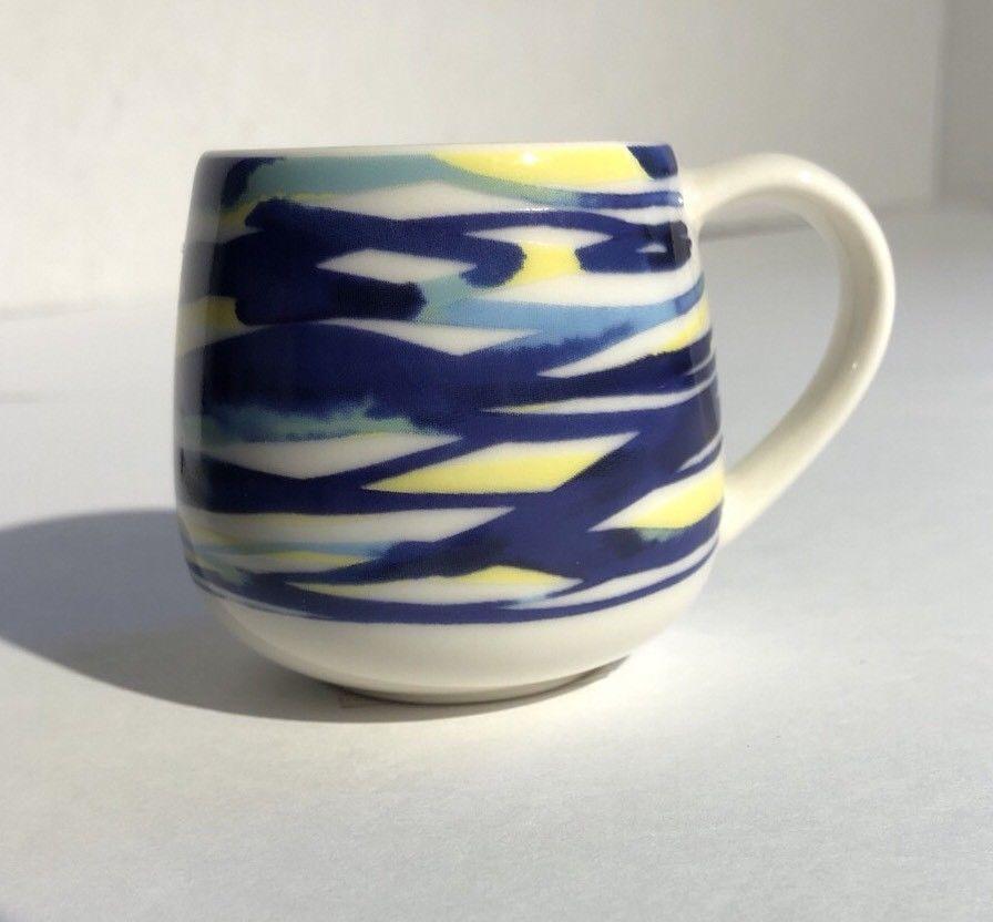 Tiny Starbucks Logo - NEW Starbucks Espresso 3oz Blue Demi Cup Tiny Mug Watercolor 2016 ...