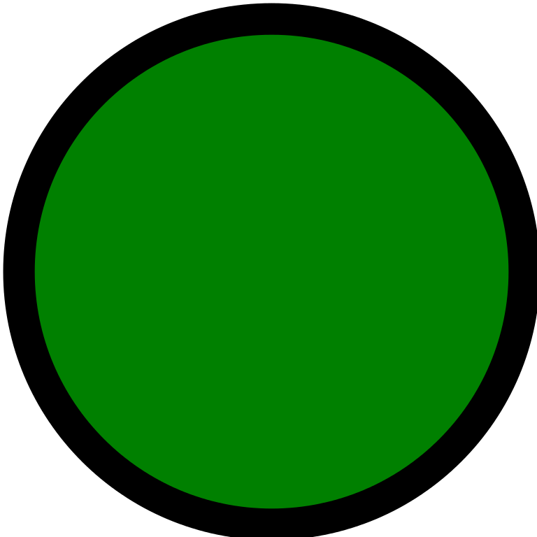 Black with Green Circle Logo - File:Circle-green.svg - Wikimedia Commons