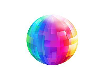 Rainbow Globe Logo - Rainbow logo by vectorape.com | Dribbble | Dribbble