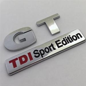 VW TDI Logo - GT TDI SPORT EDITION Badge Emblem NEW For VW Golf Rear Boot MK4 MK5 ...