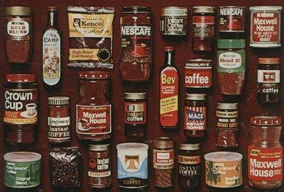 Instant Coffee Brand Logo - Coffee brands in the 1960s
