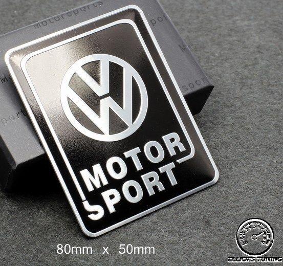 VW TDI Logo - VOLKSWAGEN MOTORSPORT BADGE EMBLEM - fits bksil VW GOLF GTI VR6 R32 ...