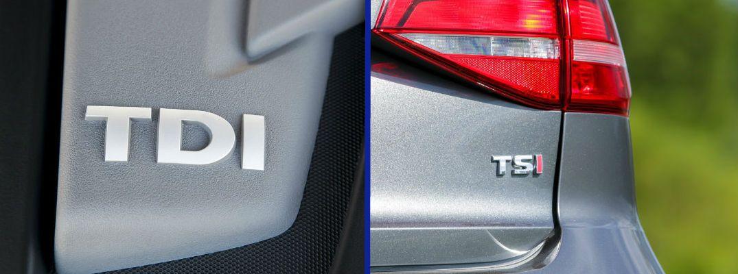 VW TDI Logo - Differences Between Volkswagen TDI and TSI Trim