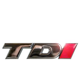 VW TDI Logo - T4 Emblem TDI front chrome, red I, 7.95 - orig. VW, OEM partnr