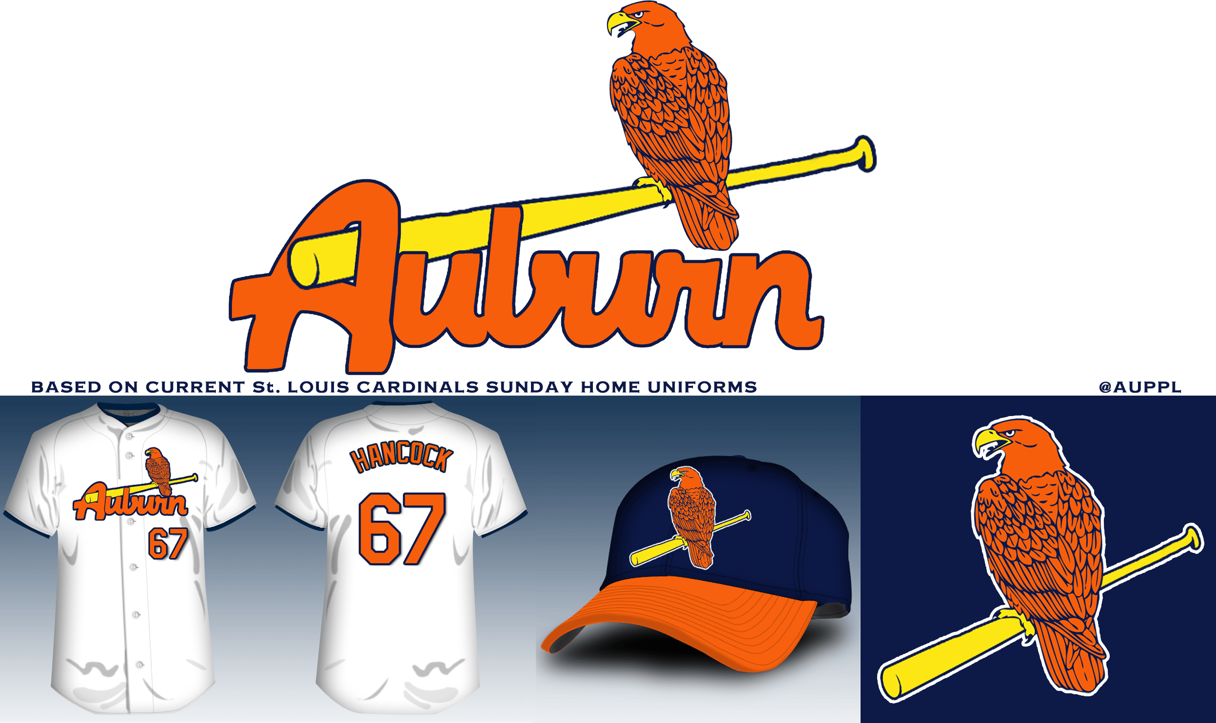 The Birds On Bat Logo - Redesigning the Auburn baseball uniform - College and Magnolia