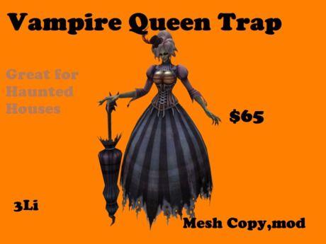Vampire Queen Logo - Second Life Marketplace Queen Trap with Sound!