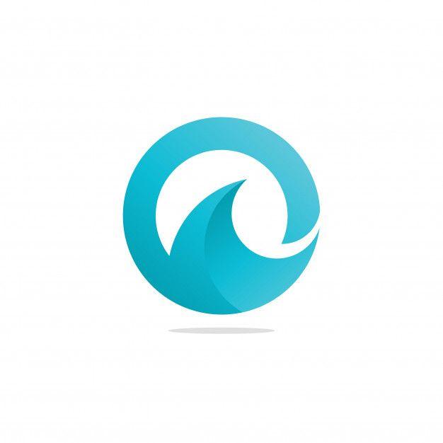 Ocean Wave Logo - O Letter Ocean Water Wave Logo Vector