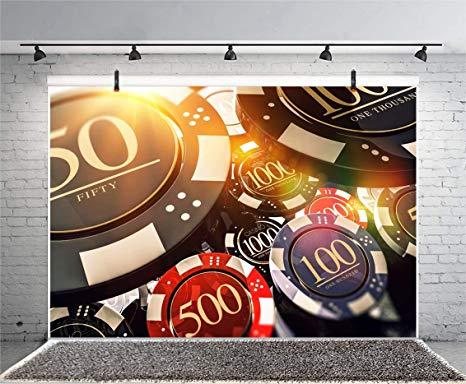 Eew Japanese Logo - Amazon.com : Leyiyi 10x6.5ft Casino Chips Photography Backdrop Las