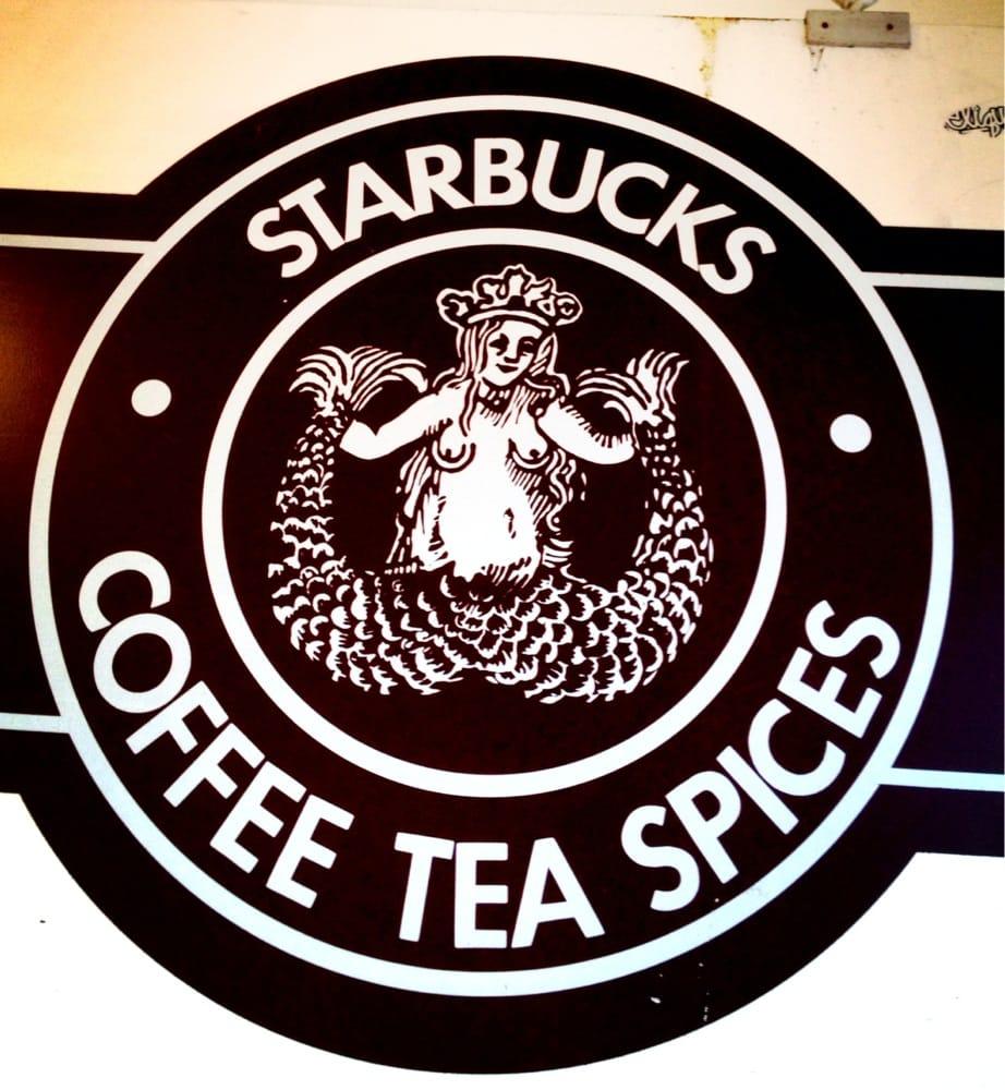 Starbucks Original Logo - First Starbucks Original Logo with the boobs still in place! - Yelp