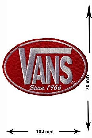 Red Oval Sports Logo - Vans since 1966 Vintage Red Streetwear Cool Brands Patch Vest Logo ...