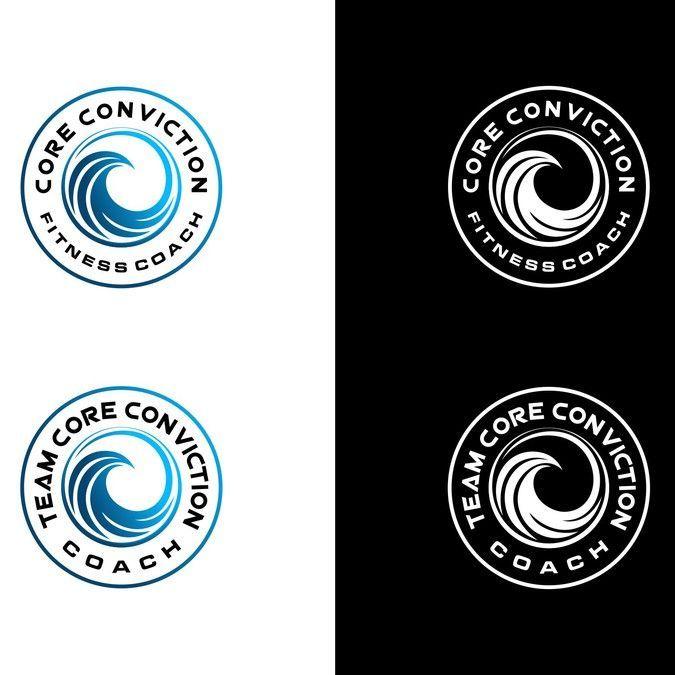Ocean Wave Logo - Circular ocean wave logo for Core Conviction by Mendoll. Logo